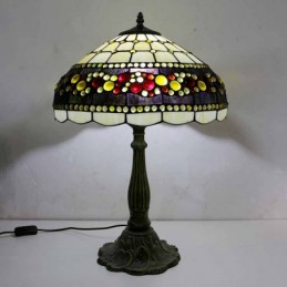 Schmuck-Buntglas-Tischlampe...