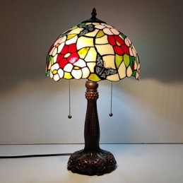 Tiffany-Lampe, rotes...