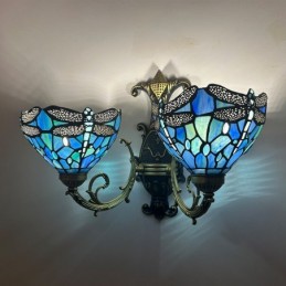 Wandleuchte im Tiffany-Stil...