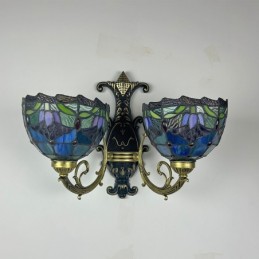 Wandleuchte im Tiffany-Stil...