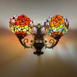 Wandleuchte im Tiffany-Stil...