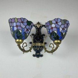 Wandleuchte im Tiffany-Stil...