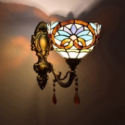 Wandleuchte im Tiffany-Stil...