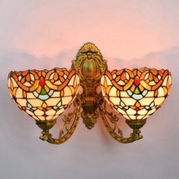 Wandleuchte im Tiffany-Stil...
