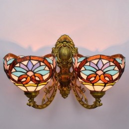 Wandleuchte im Tiffany-Stil...