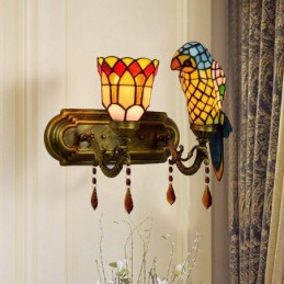 Wandleuchte im Tiffany-Stil...