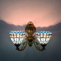 Wandleuchte im Tiffany-Stil...