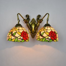 Wandleuchte im Tiffany-Stil...