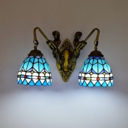 Wandleuchte im Tiffany-Stil...