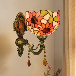 Wandleuchte im Tiffany-Stil...