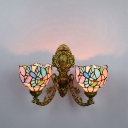Wandleuchte im Tiffany-Stil...