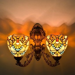 Wandleuchte im Tiffany-Stil...
