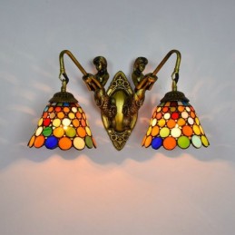 Wandleuchte im Tiffany-Stil...