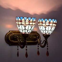 Wandleuchte im Tiffany-Stil...