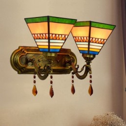Wandleuchte im Tiffany-Stil...