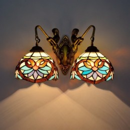 Wandleuchte im Tiffany-Stil...