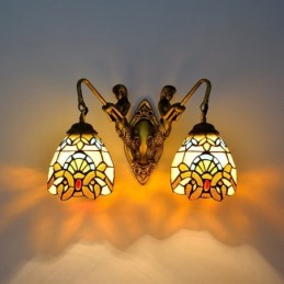 Wandleuchte im Tiffany-Stil...
