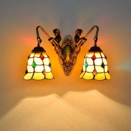 Wandleuchte im Tiffany-Stil...