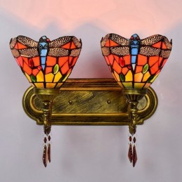 Wandleuchte im Tiffany-Stil...