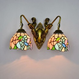 Wandleuchte im Tiffany-Stil...