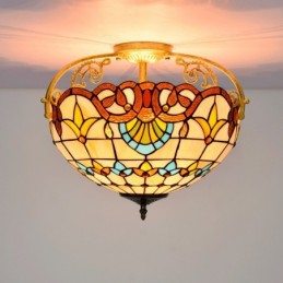 Plafoniere im Tiffany-Stil...