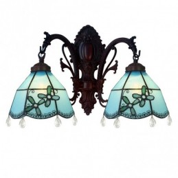 Wandleuchte im Tiffany-Stil...